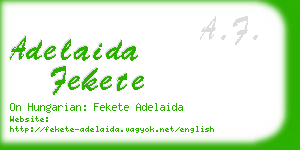 adelaida fekete business card
